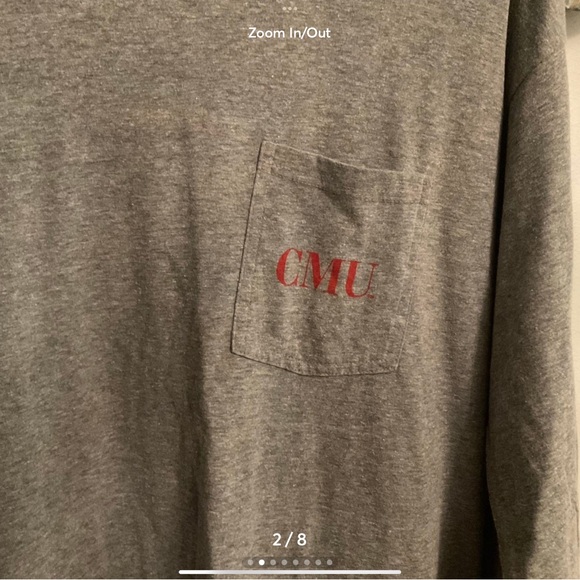 Carnegie Mellon university CMU Size XXL Long sleeve Tee Shirt NWT - Picture 4 of 7